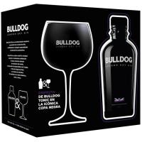 Ginebra BULLDOG, botella 70 cl + Copa negra Ginebra BULLDOG, botella 70 cl + Copa negra