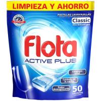 Lavavajillas máquina pastillas active FLOTA, maleta 50 dosis