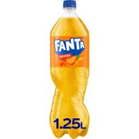 Refresco de naranja con gas FANTA, botella 1,25 litros Refresco de naranja con gas FANTA, botella 1,25 litros