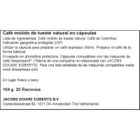 Cafè Colòmbia compatible Nespresso L'OR, caixa 20 u