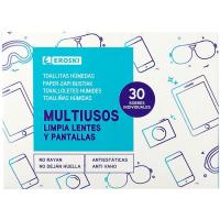 Tovalloletes neta pantalles-lents EROSKI, caixa 30 u Tovalloletes neta pantalles-lents EROSKI, caixa 30 u