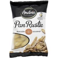 Pan rustic aceite oliva virgen extra ANDRÉS, bolsa 140 g Pan rustic aceite oliva virgen extra ANDRÉS, bolsa 140 g