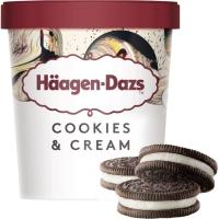 Helado de vainilla-cookies HAAGEN DAZS, tarrina 386 g