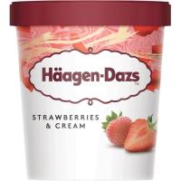 Helado de fresa HAAGEN DAZS, tarrina 400 g Helado de fresa HAAGEN DAZS, tarrina 400 g