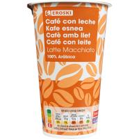 Latte macchiato EROSKI, vaso 250 ml Latte macchiato EROSKI, vaso 250 ml