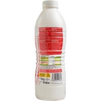 Yogur líquido sabor fresa EROSKI, botella 1 kg