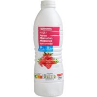 Yogur líquido 00% sabor fresa EROSKI, botella 1 kg Yogur líquido 00% sabor fresa EROSKI, botella 1 kg