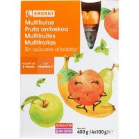 Bolsita 100% multifrutas EROSKI, pack 4x100 g Bolsita 100% multifrutas EROSKI, pack 4x100 g