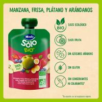 Sol fruita 100% eco de poma-maduix-plàtan HERO, doypack 100 g