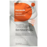 Bandes depilatòries facials de cera belle, paquet 16 u