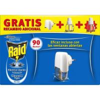 Insecticida elèctric líq. 45 nits RAID, aparell + 2 recanvis Insecticida elèctric líq. 45 nits RAID, aparell + 2 recanvis
