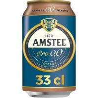 Cerveza 0,0 AMSTEL Oro, lata 33 cl Cerveza 0,0 AMSTEL Oro, lata 33 cl