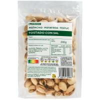 Pistachos tostados con sal EROSKI, bolsa 200 g Pistachos tostados con sal EROSKI, bolsa 200 g