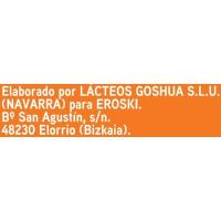 Yogur sabor melocotón EROSKI, pack 2x125 g