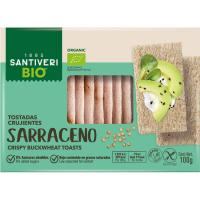 Tostadas ligeras de trigo sarraceno bio-n SANTIVERI, caja 100 g Tostadas ligeras de trigo sarraceno bio-n SANTIVERI, caja 100 g