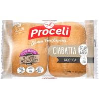 Ciabatta rústica sin gluten PROCELI, paquete 120 g Ciabatta rústica sin gluten PROCELI, paquete 120 g