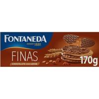 Galleta Digestive Finas de chocolate-leche FONTANEDA, caja 170 g Galleta Digestive Finas de chocolate-leche FONTANEDA, caja 170 g