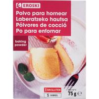 Polvo para hornear EROSKI, caja 75 g Polvo para hornear EROSKI, caja 75 g
