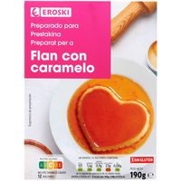 Flan con caramelo EROSKI, caja 190 g Flan con caramelo EROSKI, caja 190 g