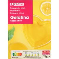 Gelatina de limón EROSKI, caja 170 g Gelatina de limón EROSKI, caja 170 g