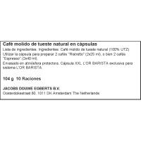 Café Doble Ristretto compatible Nespresso L'OR, caja 10 uds