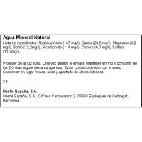 Agua mineral natural VILADRAU, botella 1 litro