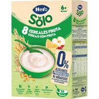 Farinetes 8 cereals amb fruita HERO, caixa 340 g