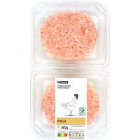 Hamburguesa de pollo EROSKI, bandeja 360 g