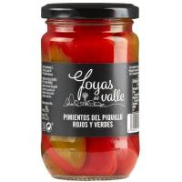 Pimiento de piquillo rojo-verde JOYAS DEL VALLE, frasco 225 g Pimiento de piquillo rojo-verde JOYAS DEL VALLE, frasco 225 g