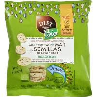 Minitortitas maíz-semilla bio s.gluten D. RADISSON, paquete 50 g Minitortitas maíz-semilla bio s.gluten D. RADISSON, paquete 50 g