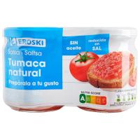 Tumaca natural EROSKI, pack 2x185 g Tumaca natural EROSKI, pack 2x185 g