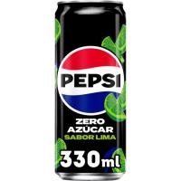Refresco de cola con lima sin azúcar PEPSI ZERO, lata 33 cl Refresco de cola con lima sin azúcar PEPSI ZERO, lata 33 cl