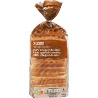 Pan de molde integral con corteza EROSKI, paquete 460 g Pan de molde integral con corteza EROSKI, paquete 460 g