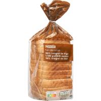 Pan de molde integral con corteza EROSKI, paquete 460 g