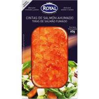 Cintes de salmòn fumat ROYAL, safata 60 g