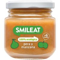 Tarrito de pera-manzana ecológico SMILEAT, tarro 130 g Tarrito de pera-manzana ecológico SMILEAT, tarro 130 g
