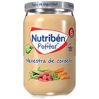 Potito menestra de cordero NUTRIBEN, tarro 235 g Potito menestra de cordero NUTRIBEN, tarro 235 g