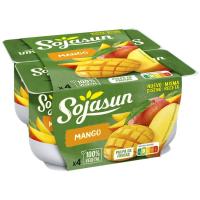 Postre de soja de mango SOJASUN, pack 4x100 g Postre de soja de mango SOJASUN, pack 4x100 g