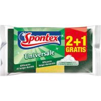 Estropajo de fibra con esponja SPONTEX, pack 2+1 uds. Estropajo de fibra con esponja SPONTEX, pack 2+1 uds.