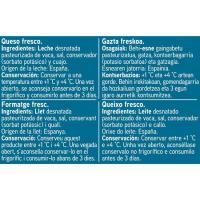 Formatge fresc 0% EROSKI, pack 2X250 g