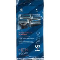 Maquineta afaitat 3 fulles MEN BY BELLE, paquet 4 u Maquineta afaitat 3 fulles MEN BY BELLE, paquet 4 u