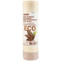 Bossa d`escombraries 10 l. biodegradable EROSKI BIO, paquet 15 u