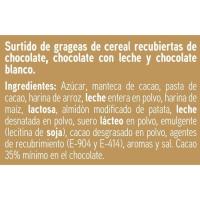 Dragees de xocolata cereals mix EROSKI, bossa 160 g