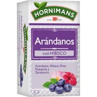 Infusión arándanos con hibisco HORNIMANS, caja 20 sobres Infusión arándanos con hibisco HORNIMANS, caja 20 sobres