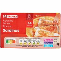 Sardina picantes EROSKI, lata 115 g Sardina picantes EROSKI, lata 115 g
