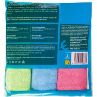 Bayeta microfibra grande EROSKI, pack 3 uds.