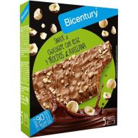 Barrita de chocolate con leche-avellana BICENTURY, caja 90 g Barrita de chocolate con leche-avellana BICENTURY, caja 90 g