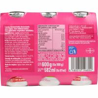 Reductor colesterol para beber sabor fresa EROSKI, pack 6x100 g