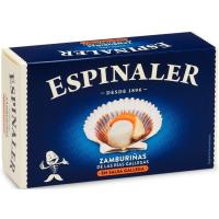 Zamburiña salsa gallega ESPINALER, lata 120 g Zamburiña salsa gallega ESPINALER, lata 120 g