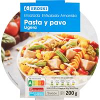 Amanida de pasta-pit d`indiot EROSKI, bowl 200 g Amanida de pasta-pit d`indiot EROSKI, bowl 200 g